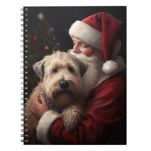 Carnet Wheaton Terrier Avec Noël Festif Du Père Noël (Devant)