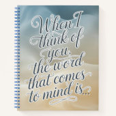 Carnet When I Think of You | Romantic Reflection (Devant)