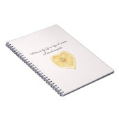 Carnet When Life Gives You Lemons, Make Lemonade Heart (Côté Droit)