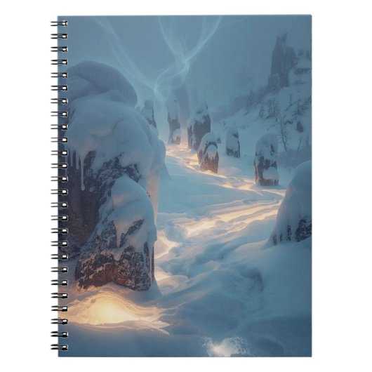 Carnet Where Light Wanders in Winter (Devant)