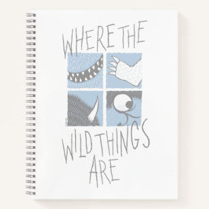 Carnet Where The Wild Things Are Graphique Carré