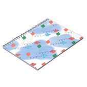 Carnet Whimiscal Kites Multicolored Sky Pattern (Côté gauche)