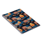 Carnet Whimsical Autumn Fox Night Forest Seamless Pattern (Côté Droit)