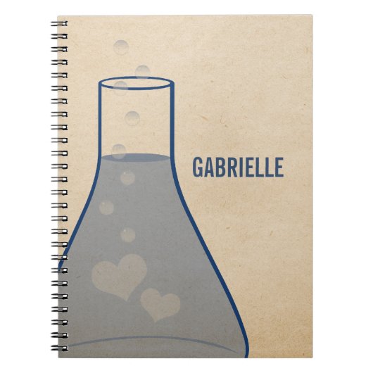 Carnet Whimsical Beaker, Bleu (Devant)