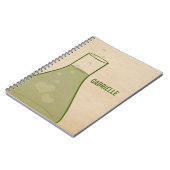 Carnet Whimsical Beaker, Vert (Côté gauche)