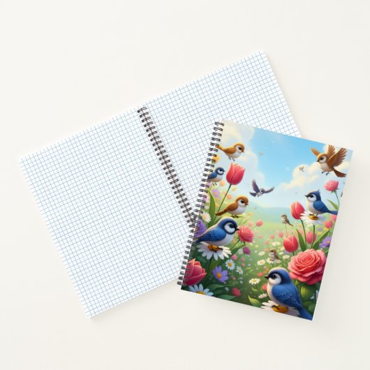 Carnet Whimsical Birds Notebook (Intérieur)