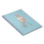 Carnet Whimsical Bunny and Bear Riding a Bike (Côté Droit)