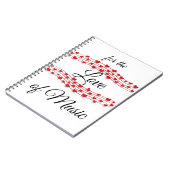 Carnet Whimsical coeurs musique "Pour l'amour de la musiq (Côté gauche)