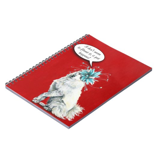 Carnet Whimsical Fancy White Chien (Côté gauche)
