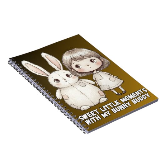 Carnet Whimsical Girl and Patchwork Bunny Notebook (Côté Droit)