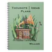 Carnet Whimsical, Imaginaire Gramophone House, Sea Green (Devant)