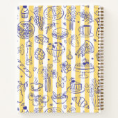 Carnet Whimsical Italian Food Illustration Yellow Recipe (Dos)