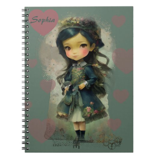 Carnet Whimsical Kawaii Fairy Tale Girl (Devant)