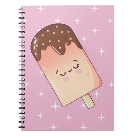 Carnet Whimsical Kawaii Popsicle (Devant)