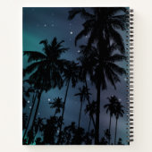 Carnet Whimsical Palm Trees Starry Night Sky Personalised (Dos)