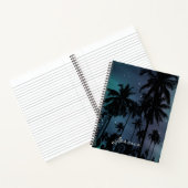 Carnet Whimsical Palm Trees Starry Night Sky Personalised (Intérieur)