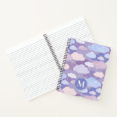 Carnet Whimsical Pastel Clouds et étoiles Motif (Intérieur)
