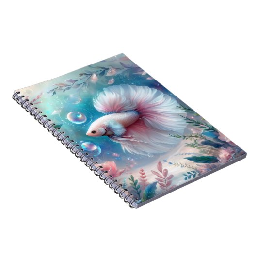 Carnet Whimsical Pink Betta Fish (Côté Droit)