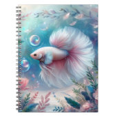 Carnet Whimsical Pink Betta Fish (Devant)