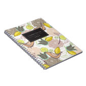 Carnet Whimsical rose doux oiseaux Jardin Floral Potpourr (Côté Droit)