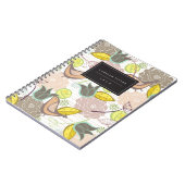 Carnet Whimsical rose doux oiseaux Jardin Floral Potpourr (Côté gauche)