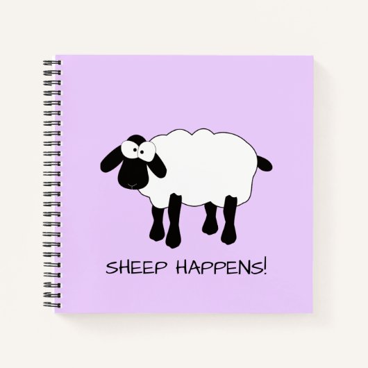 Carnet Whimsical Sheep "Sheep Happes" (Devant)