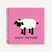 Carnet Whimsical Sheep "Sheep Happes" (Devant)
