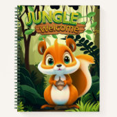 Carnet Whimsical Squirrel Animal Cartoon Graphic Forest🐿 (Devant)