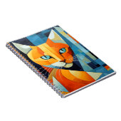 Carnet Whiskers Abstraits : Chat orange (Côté Droit)