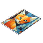 Carnet Whiskers Abstraits : Chat orange (Côté gauche)