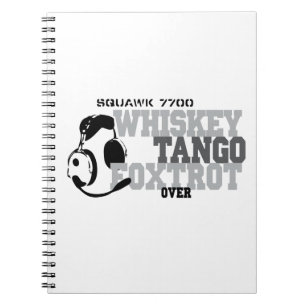 Carnet Whiskey Tango Foxtrot - Humour de l'aviation