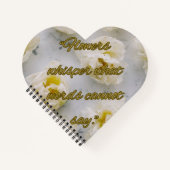 Carnet Whisper Flowers Heart Spiral Notebook (Devant)