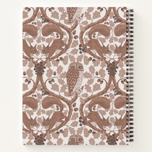 Carnet Whispers/Chouettes et écureuils des bois dans le c (Dos)