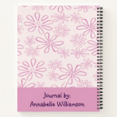 Carnet Whispers floraux de tranquillité - Fleur rose (Dos)