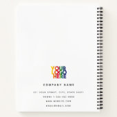 Carnet White 2026 Calendrier Business Logo Code QR (Dos)