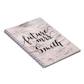 Carnet White Birch Tree Wood Rustic Barn Future Mrs. (Côté Droit)