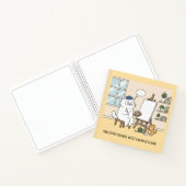 Carnet White Cat Artist Muse Illustration Cute Sketchbook (Intérieur)