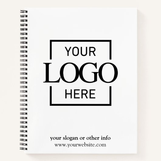 Carnet White Corporate Company Business Logo Promotional (Devant)