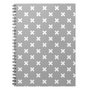 Carnet White cross stitches