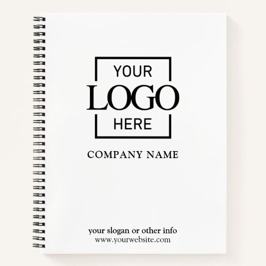 Carnet White Custom Business Logo Promotional Branding (Devant)