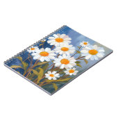 Carnet White Daisies Watercolor Flowers Painted (Côté gauche)