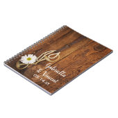 Carnet White Daisy and Horse Bit Country Western Mariage (Côté gauche)