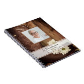 Carnet White Daisy Boots Funeral Memorial Guest Book (Côté Droit)