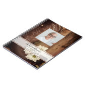 Carnet White Daisy Boots Funeral Memorial Guest Book (Côté gauche)