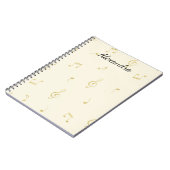 Carnet White Gold Music Notes   (Côté gauche)