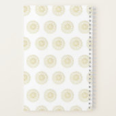 Carnet White | Golden Zinnia Flower Medallions (Verso)