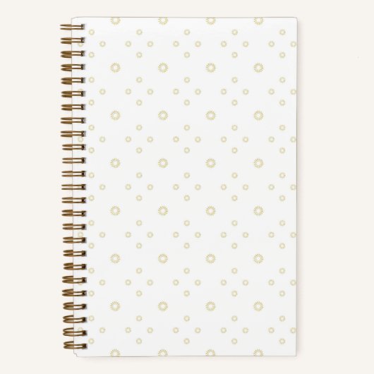 Carnet White | Golden Zinnia Sun (Recto)