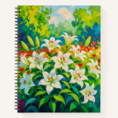 Carnet White Lilies Notebook (Devant)