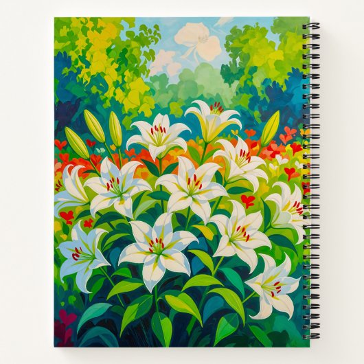 Carnet White Lilies Notebook (Dos)