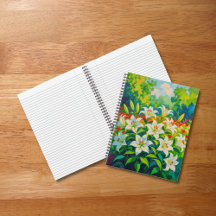 White Lilies Notebook